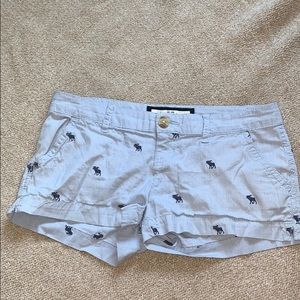 Abercrombie Blue Pinstripe Striped Shorts